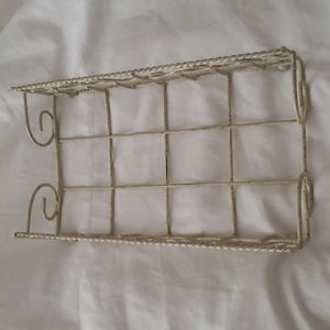 Metal off white colour napkin holder - preloved